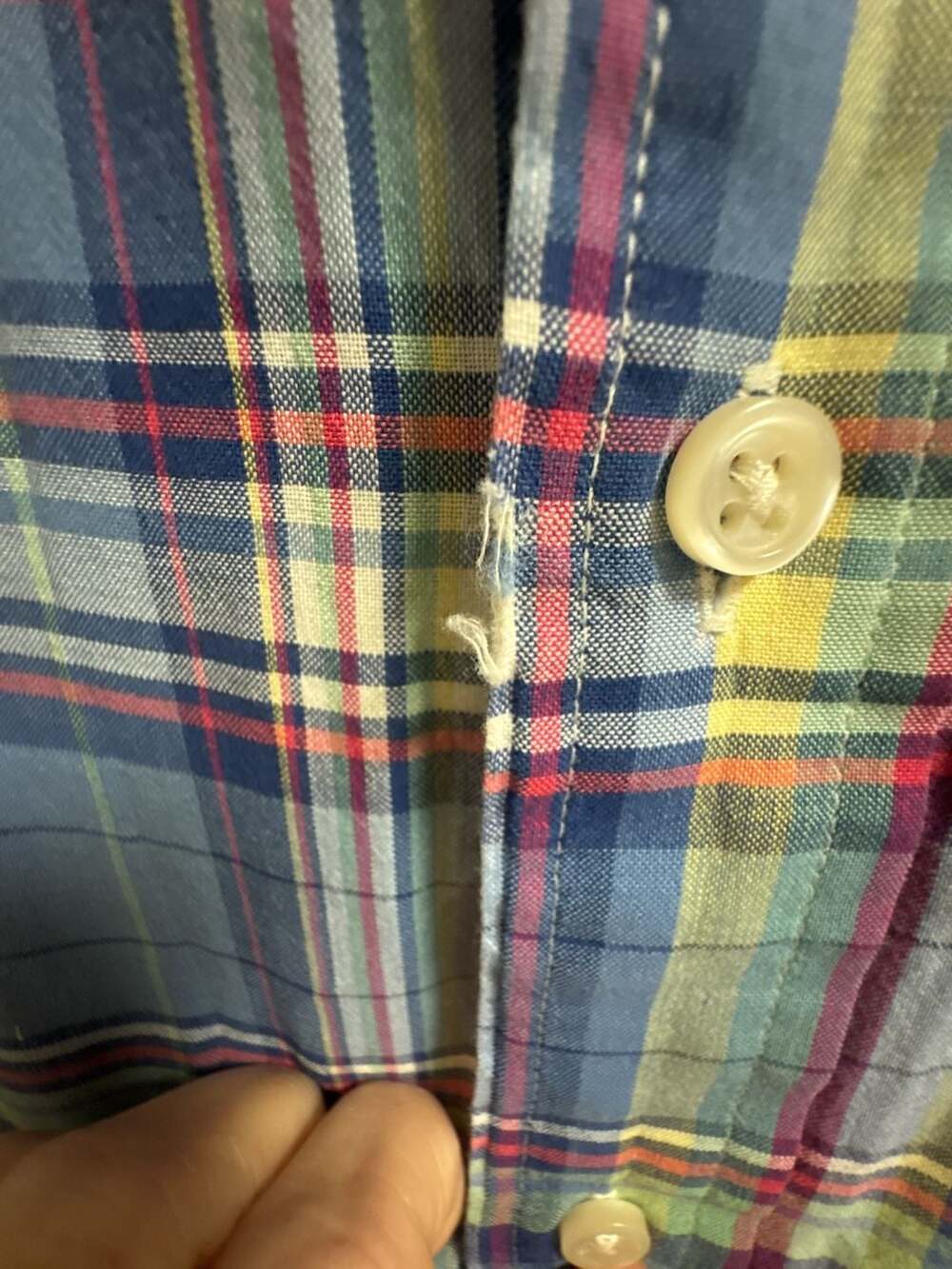 Ralph Lauren Classic Fit Plaid Mens Shirt Size L Multicolor - Picture 4 of 6